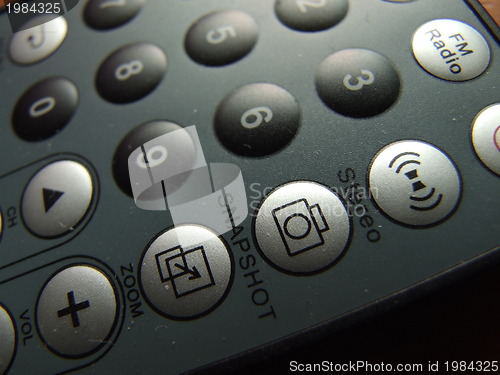 Image of thin remote closeup