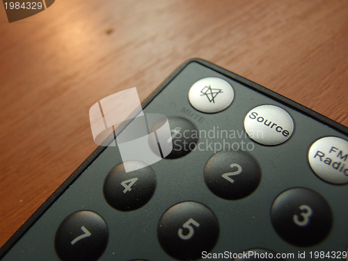 Image of thin remote closeup