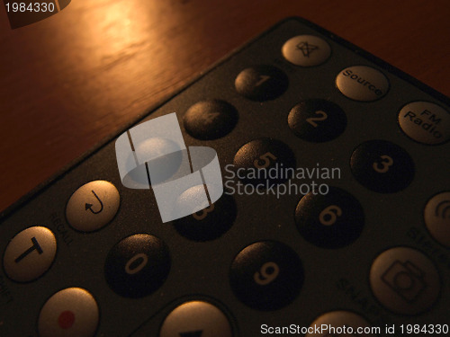 Image of thin remote closeup