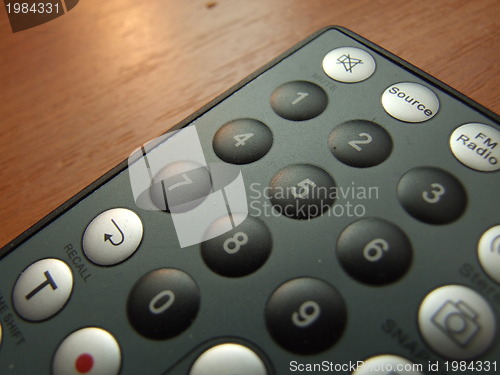 Image of thin remote closeup