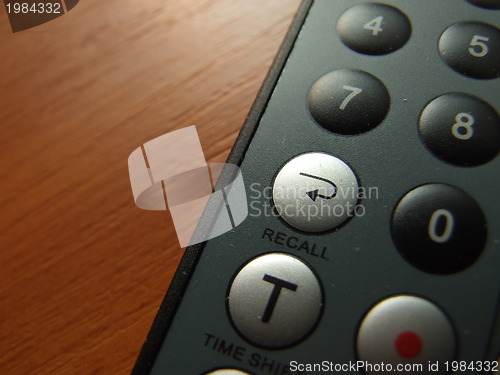 Image of thin remote closeup