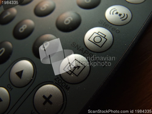 Image of thin remote closeup