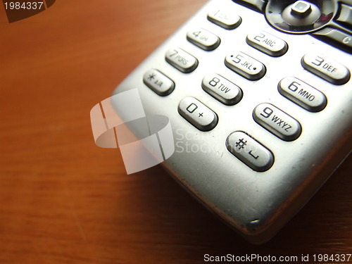 Image of cellphone keypad closeup