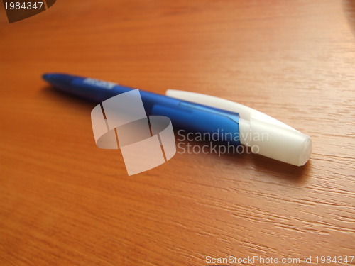 Image of blue pencil