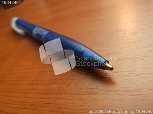 Image of blue pencil