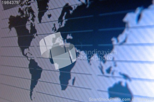 Image of world map macro on tft screen