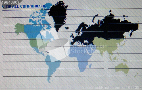 Image of world map macro on tft screen