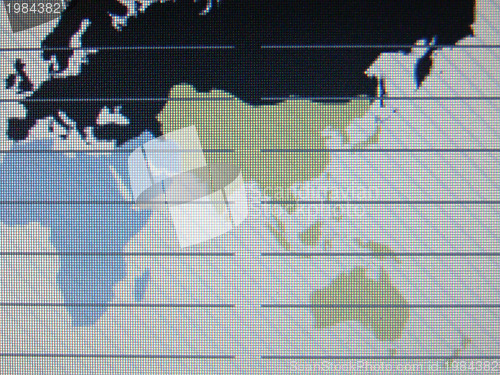 Image of world map macro on tft screen