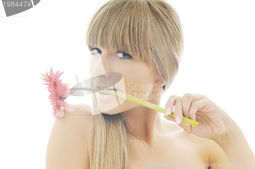 Image of woman beauty isolated on white
