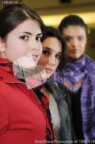 Image of young woman indoor