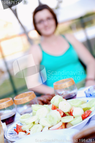 Image of outside lunch