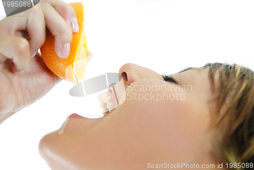 Image of squeezing orange