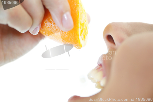 Image of squeezing orange