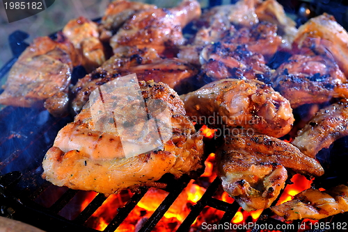 Image of chicken on grill