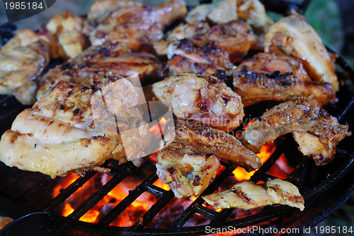 Image of chicken on grill