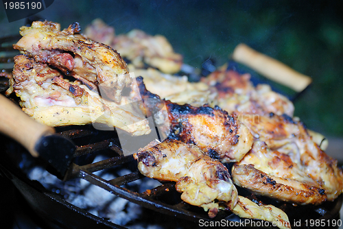 Image of chicken on grill