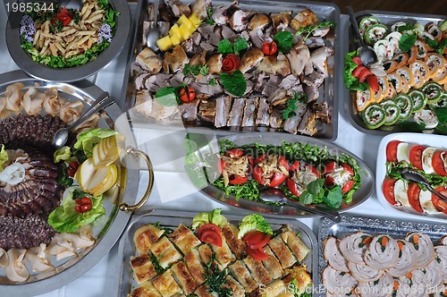 Image of buffet food