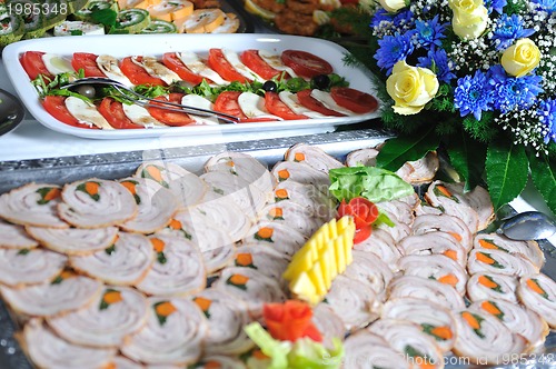 Image of buffet food