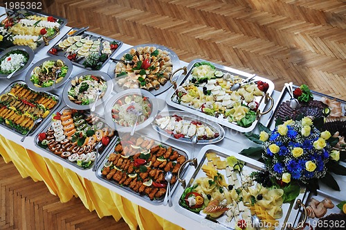 Image of buffet food