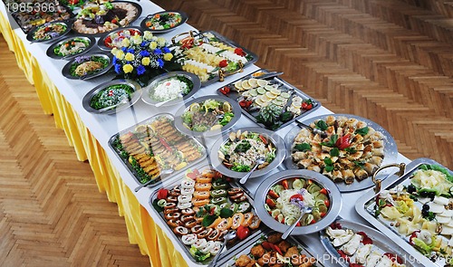 Image of buffet food