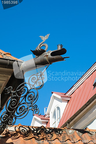 Image of Ancient drainpipe in the form of a dragon