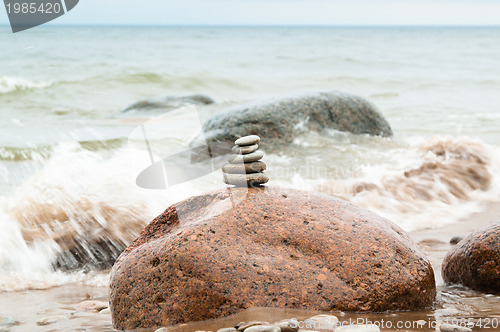 Image of Stones at marine coast