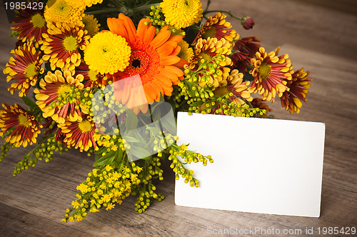 Image of a bouquet of summer flowers, close-up 