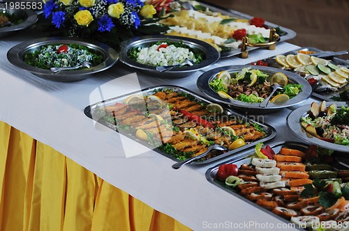 Image of buffet food