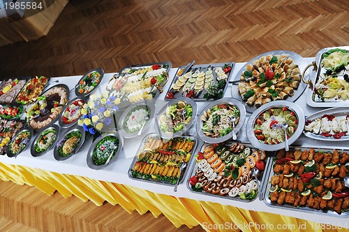 Image of buffet food