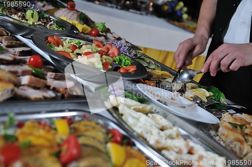 Image of buffet food