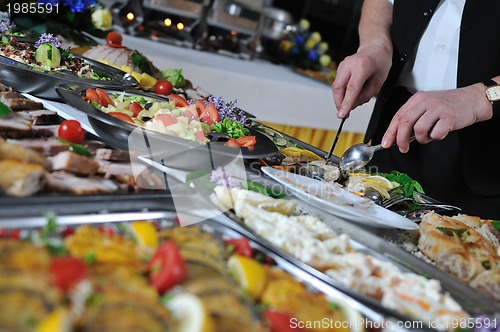 Image of buffet food