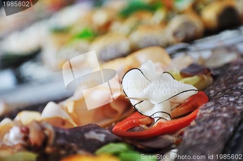 Image of buffet food