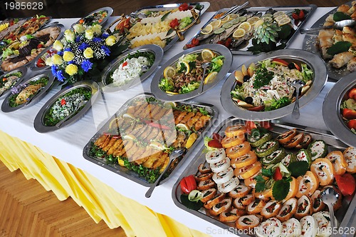 Image of buffet food