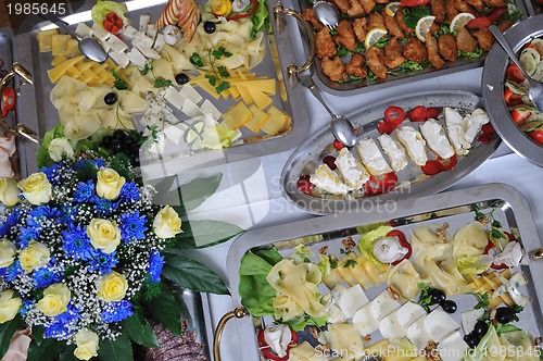 Image of buffet food