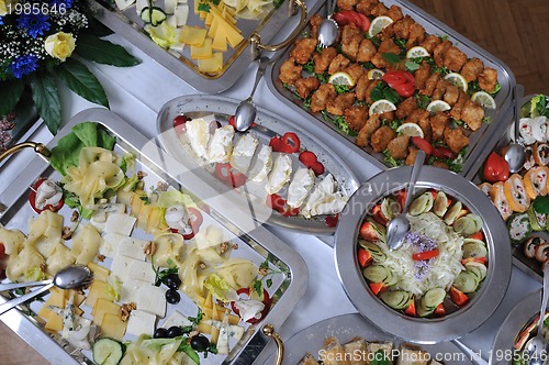 Image of buffet food