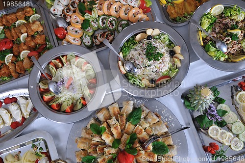 Image of buffet food