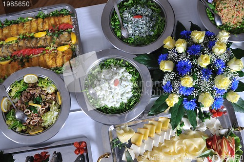 Image of buffet food