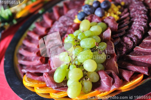 Image of Catering food arrangement on table