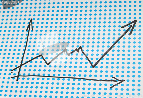 Image of stock graph drawing