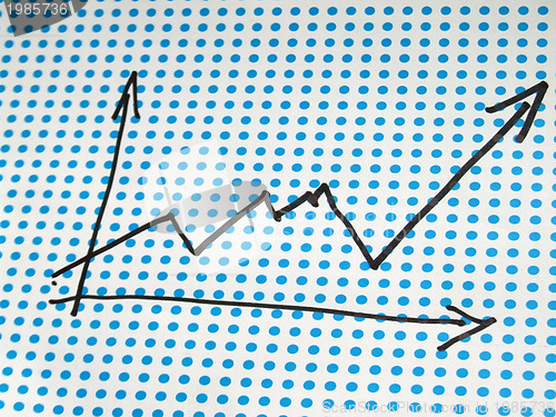 Image of stock graph drawing