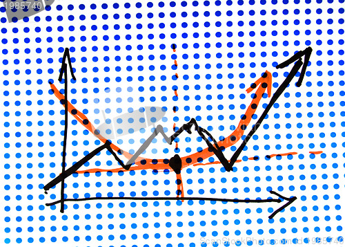 Image of stock graph drawing