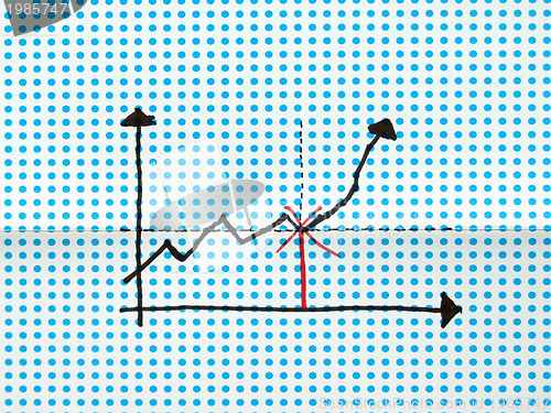 Image of stock graph drawing
