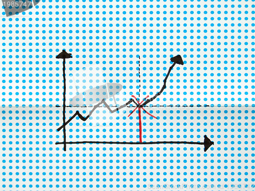 Image of stock graph drawing