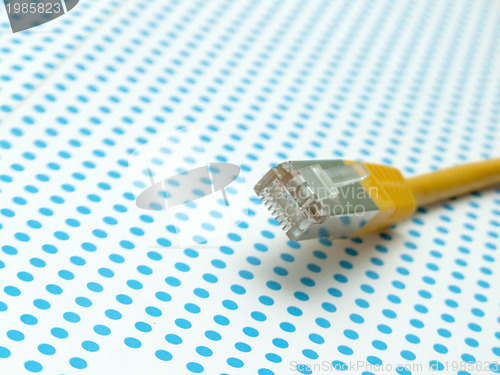 Image of yellow ethernet cable