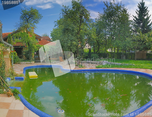 Image of luxury house with swimming pool