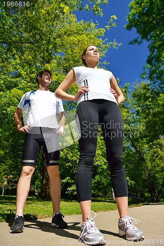 Image of couple jogging