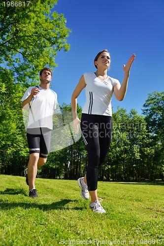 Image of couple jogging