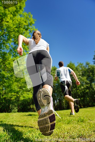 Image of couple jogging