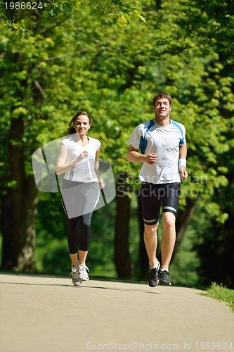 Image of couple jogging