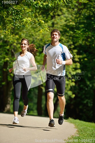 Image of couple jogging